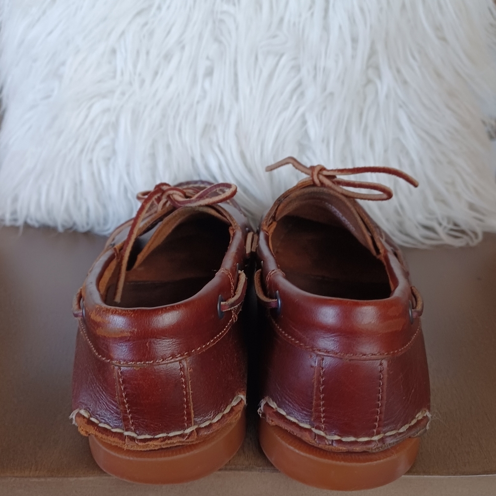TIMBERLAND MEN'S CLASSIC LEATHER BOAT SHOES SZ: 8.5 - Picture 6 of 7